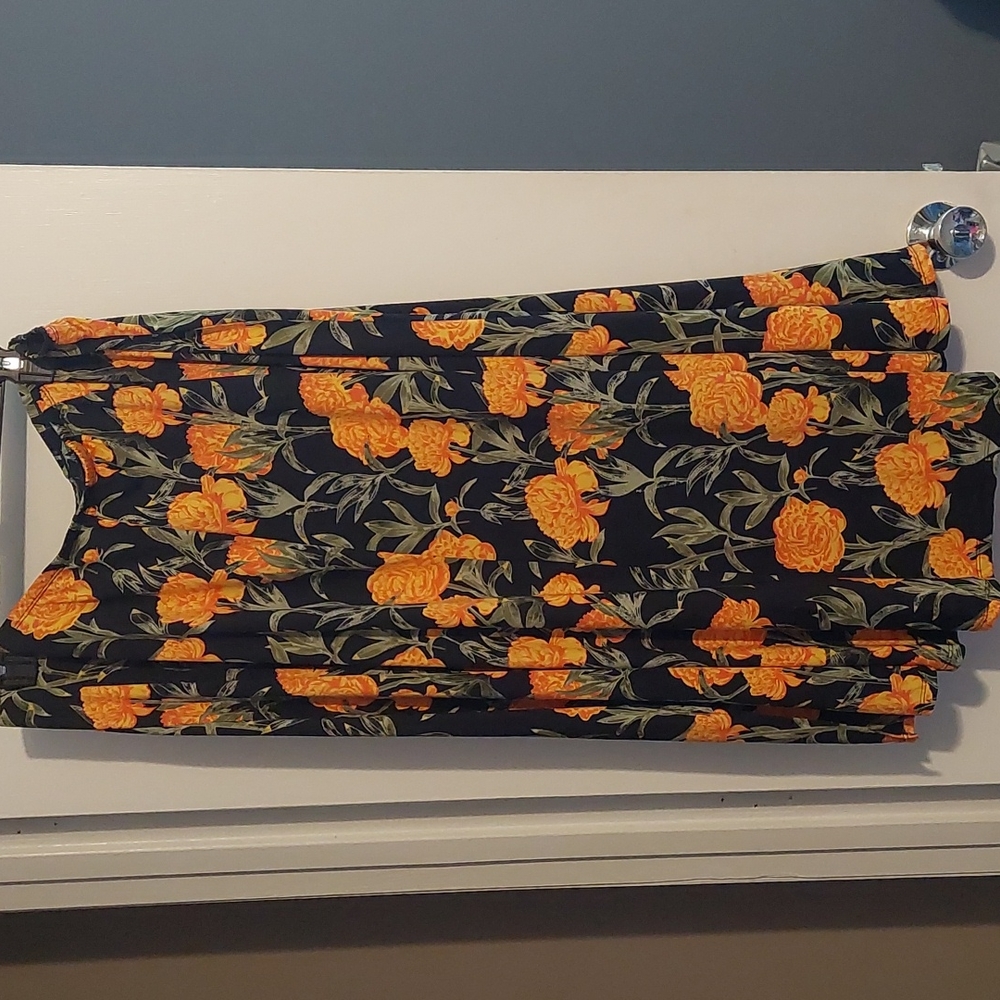 Flared midi skirt